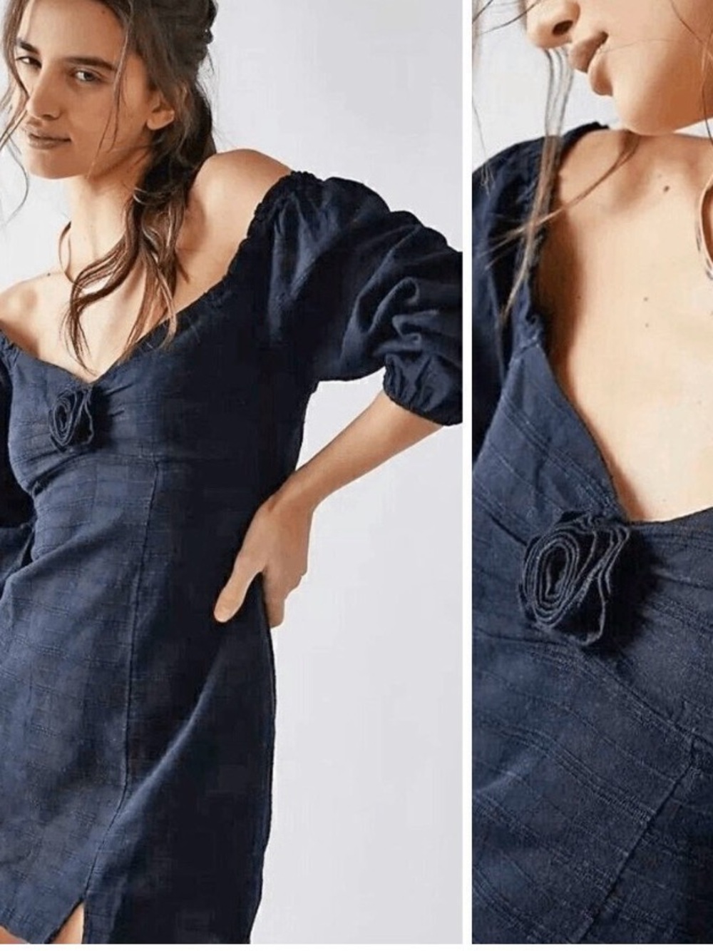 Free People Put A Rose On It Mini Dress